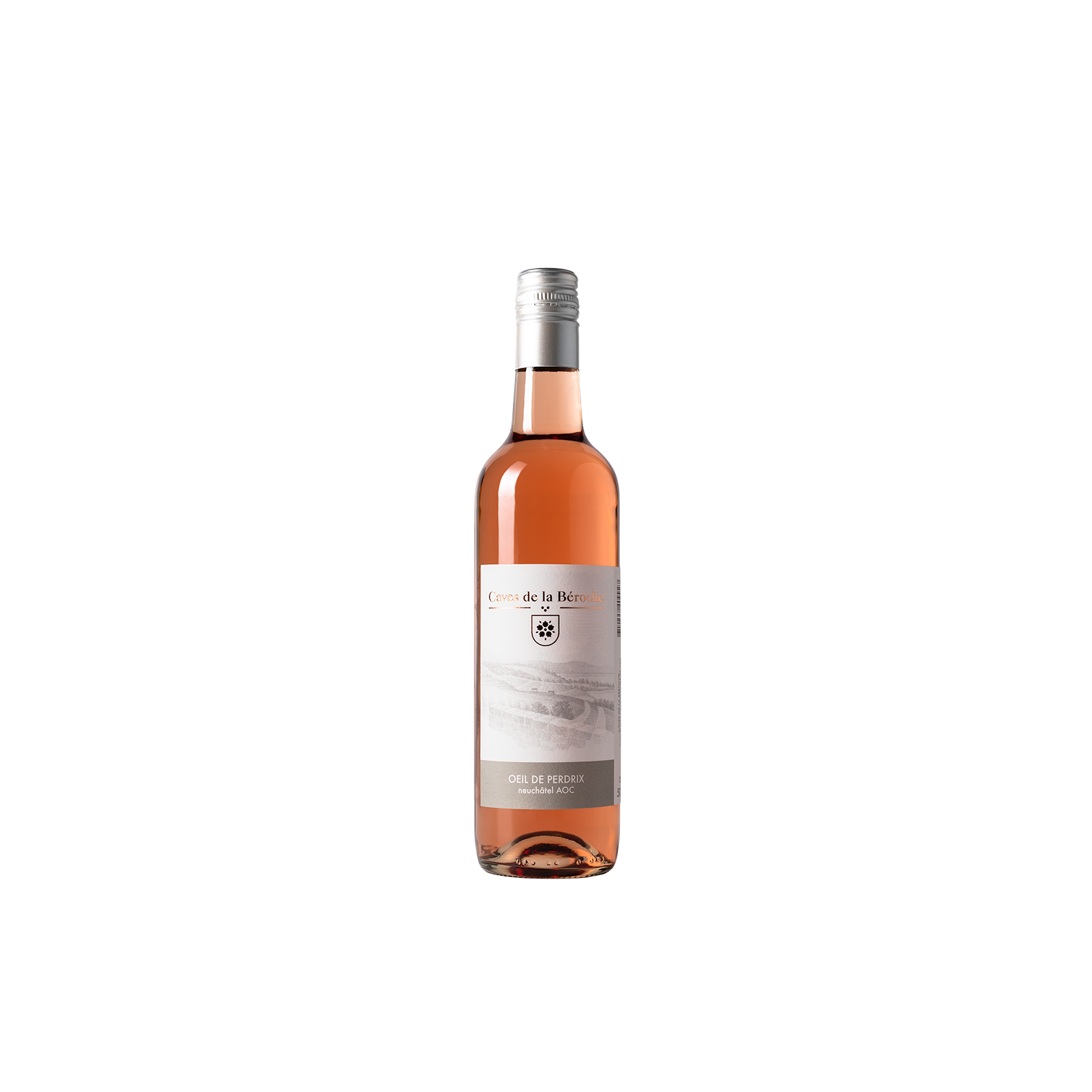 Oeil-de-Perdrix 2024 Neuchâtel, vin rosé, Caves de la Béroche - 50cl